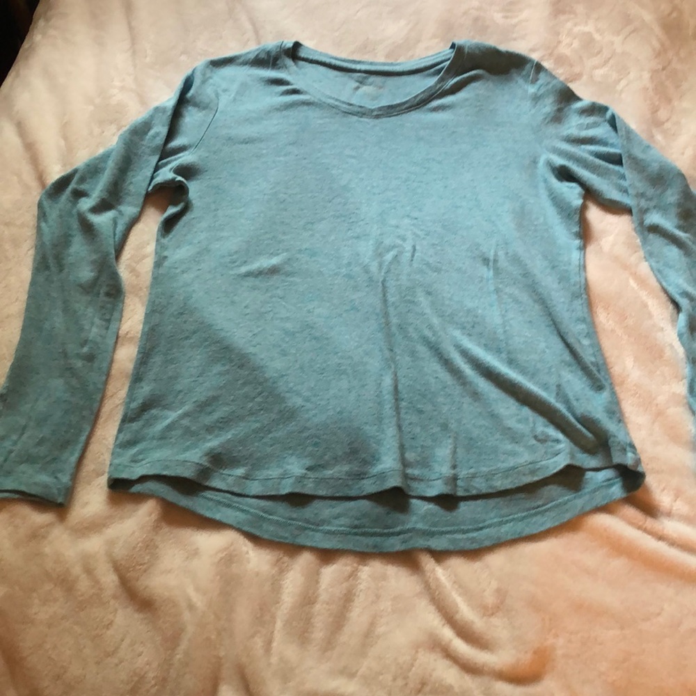 Eddie Bauer light blue long sleeve t shirt